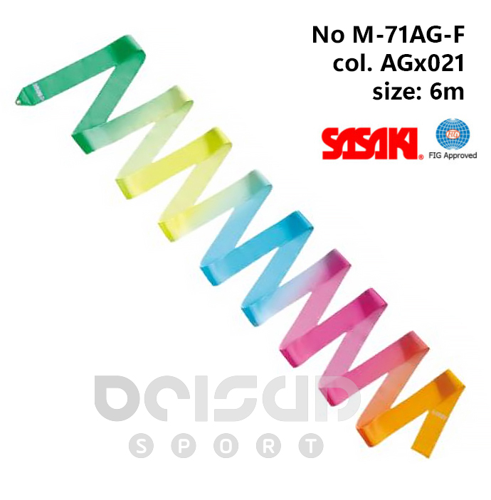 AGx021 6m Sasaki Ribbon ART Gradation M-71AG-F col. AGx021 6m - Image 1