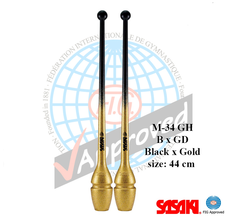 BLACK x GOLD BxGD 44 Sasaki Clubs M-34GH-F col.BxGD size 44 cm FIG - Image 1