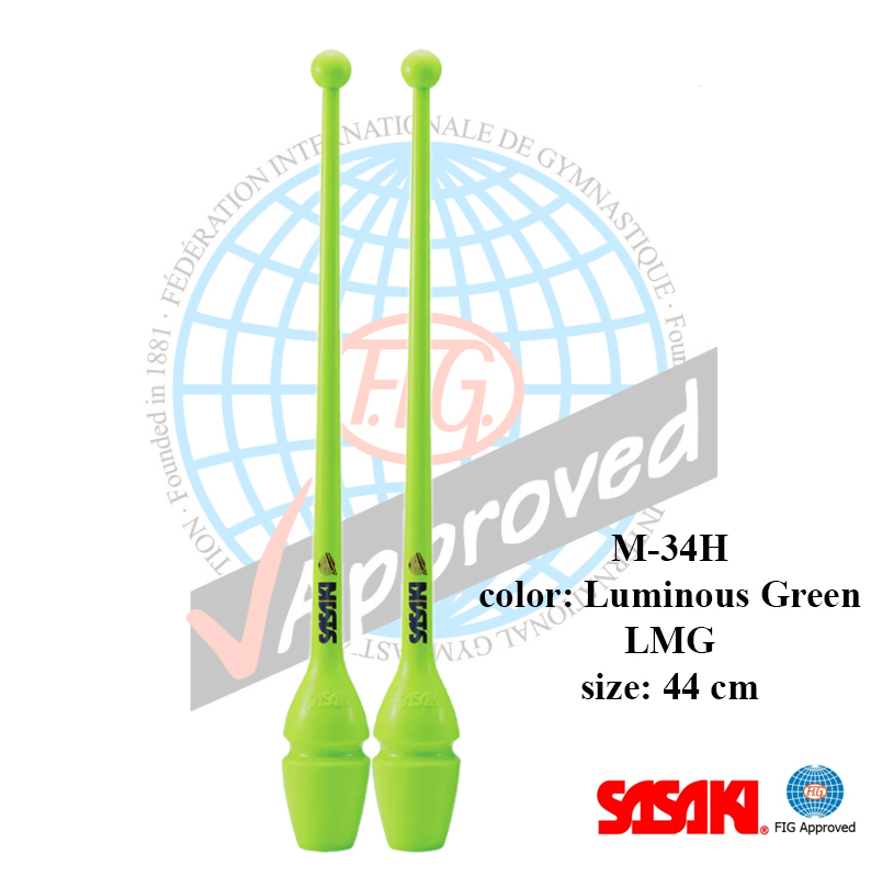 LUMINOUS GREEN lMG 44 Sasaki Clubs M-34H-F col. LMG size 44 cm FIG - Image 1