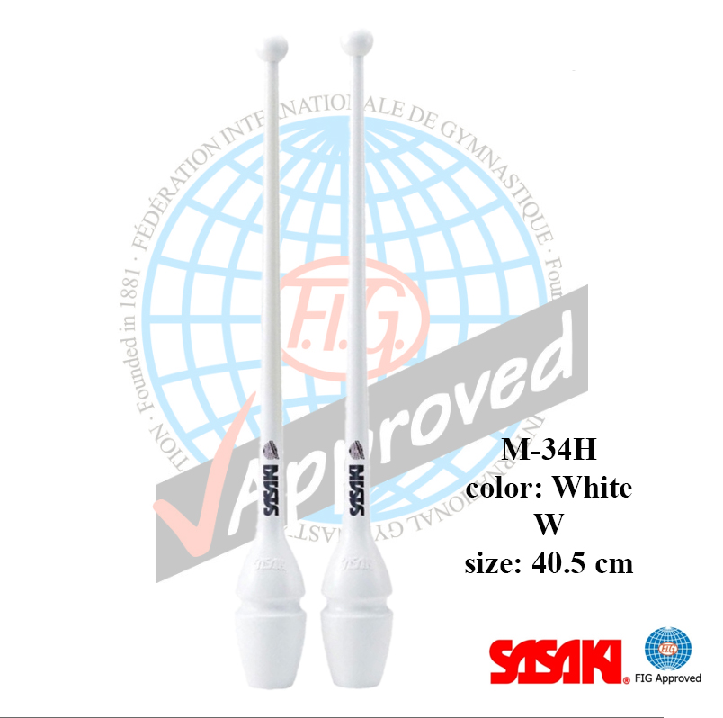 WHITE W 41 Sasaki Clubs M-34JKH-F col. W size 40.5cm FIG - Image 1